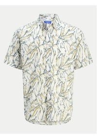 Jack & Jones Koszula Joshua 12271089 Écru Wide Fit. Kolor: kremowy. Materiał: bawełna #6