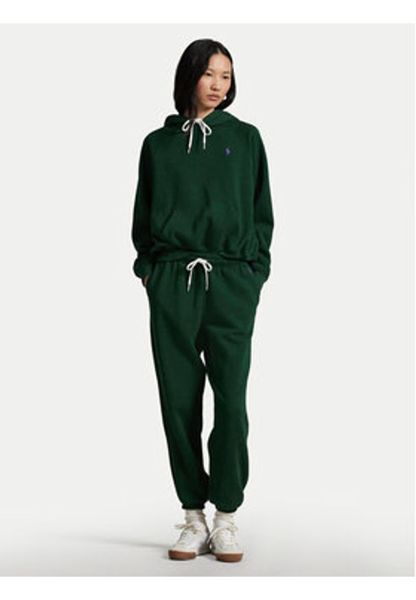 Polo Ralph Lauren Bluza 211971698005 Zielony Relaxed Fit. Typ kołnierza: polo. Kolor: zielony. Materiał: bawełna