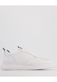 Venezia - SNEAKERSY MĘSKIE 244 WHITE. Materiał: syntetyk, skóra, materiał