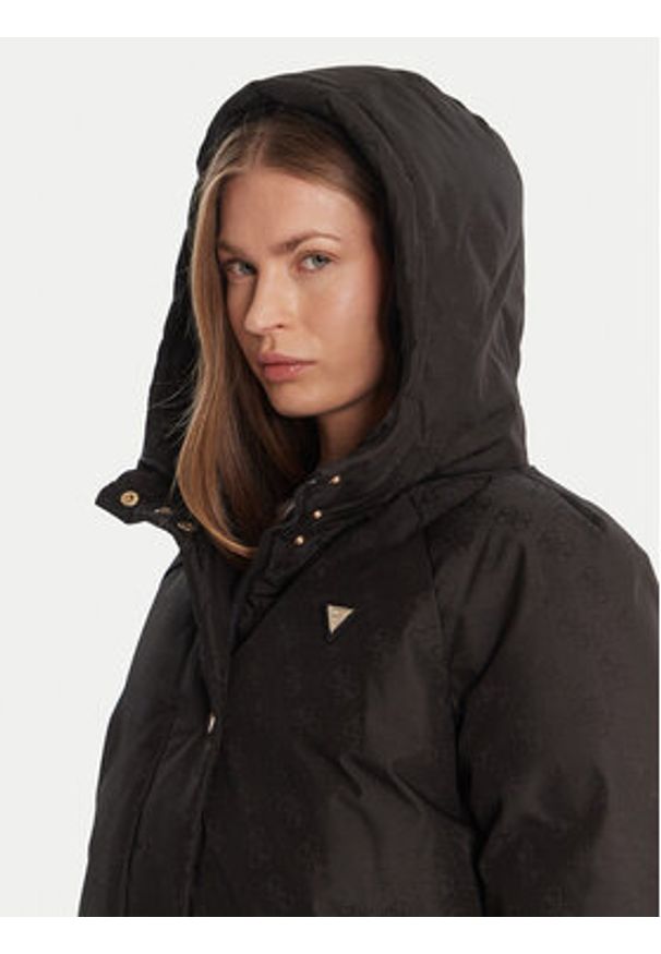 Guess Kurtka zimowa V5BL07 WGLW2 Czarny Regular Fit. Kolor: czarny. Materiał: syntetyk. Sezon: zima