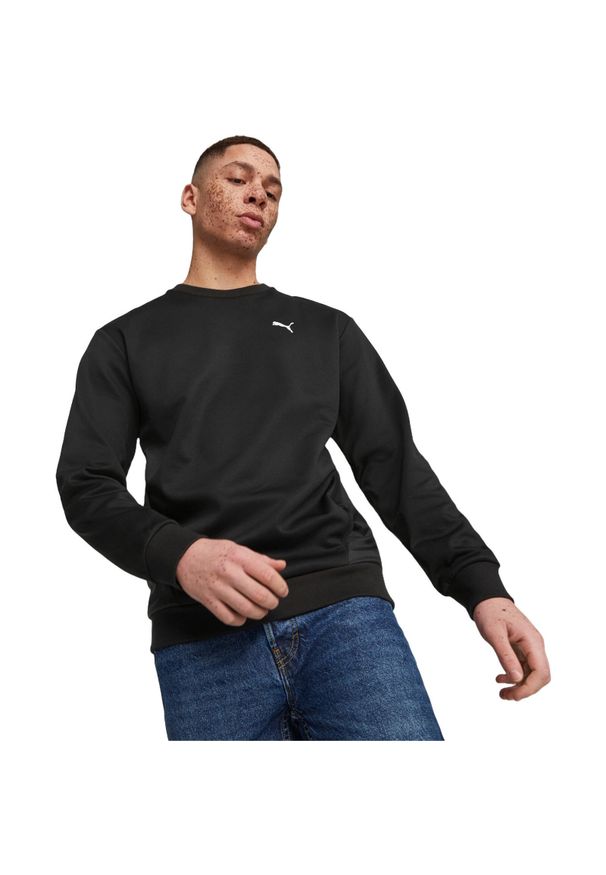 Bluza męskie Puma Open Road Crew. Kolor: czarny. Materiał: poliester, materiał. Sport: fitness