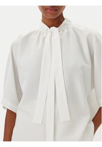 Marc O'Polo Bluzka 503 0840 41013 Biały Relaxed Fit. Typ kołnierza: polo. Kolor: biały. Materiał: lyocell #5