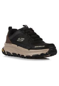 skechers - Buty do chodzenia męskie Skechers Dlux Trekker. Kolor: czarny. Materiał: syntetyk, tkanina, materiał. Sport: turystyka piesza, fitness