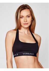 VERSACE - Biustonosz top Versace. Kolor: czarny. Materiał: bawełna #1