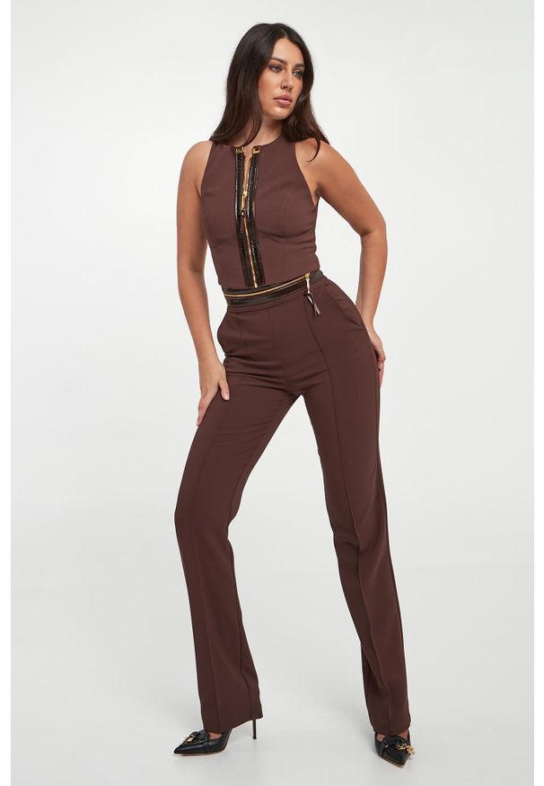 Elisabetta Franchi - Top damski zapinany na zamek ELISABETTA FRANCHI