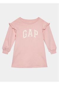 GAP - Gap Sukienka codzienna 741279-01 Różowy Regular Fit. Okazja: na co dzień. Kolor: różowy. Materiał: bawełna. Typ sukienki: proste. Styl: casual