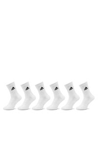 Adidas - adidas Skarpety wysokie unisex Cushioned Sportswear Crew Socks 6 Pairs HT3453 Biały. Kolor: biały #1