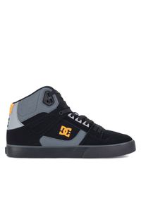 DC Sneakersy PURE HIGH-TOP WC ADYS400043-XKNS Czarny. Kolor: czarny. Materiał: skóra