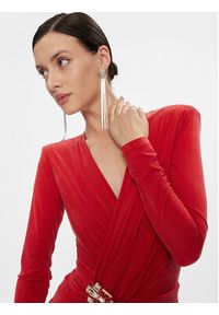 Elisabetta Franchi Sukienka wieczorowa AB-493-37E2-V720 Czerwony Regular Fit. Kolor: czerwony. Styl: wizytowy #5