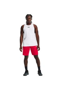 Spodenki koszykarskie męskie Under Armour Baseline 10In. Kolor: czerwony. Sport: koszykówka