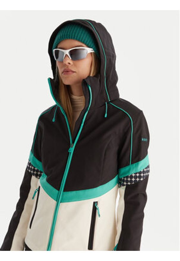 Roxy Kurtka narciarska Peak Chic Softshell Jk ERJTJ03512 Czarny Slim Fit. Kolor: czarny. Materiał: syntetyk. Sport: narciarstwo