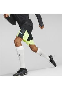 Spodenki Puma Individualcup Training Shorts, Mężczyźni. Kolor: czarny, żółty, wielokolorowy. Materiał: poliester, materiał