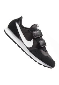 Buty Nike Md Valiant Psv Jr CN8559-002 czarne. Okazja: na co dzień. Kolor: czarny. Materiał: guma, zamsz, skóra, materiał, tkanina. Szerokość cholewki: normalna. Wzór: aplikacja. Sezon: jesień, lato