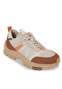 Calvin Klein Jeans Sneakersy Hiking Lace Up Low Cor YM0YM00801 Beżowy. Kolor: beżowy. Materiał: materiał #3