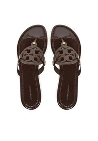 Tory Burch Japonki 11743 Brązowy. Kolor: brązowy. Materiał: skóra #4