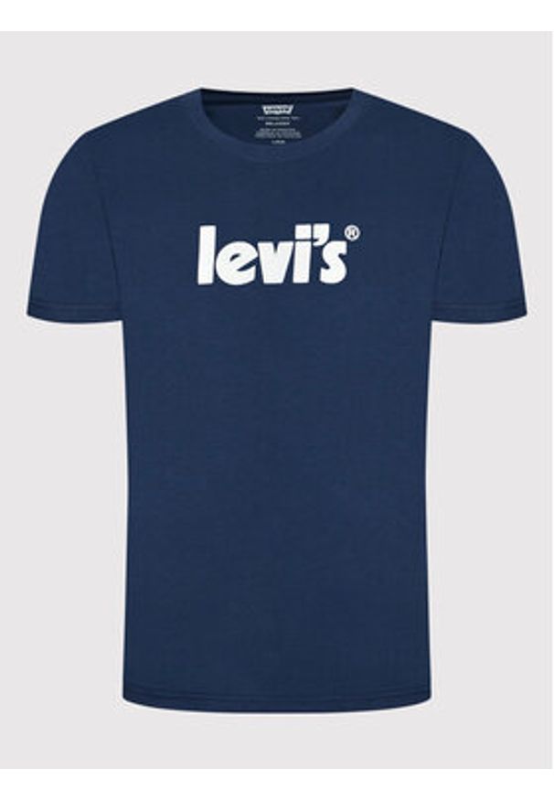 Levi's® T-Shirt 16143-0393 Granatowy Relaxed Fit. Kolor: niebieski. Materiał: bawełna