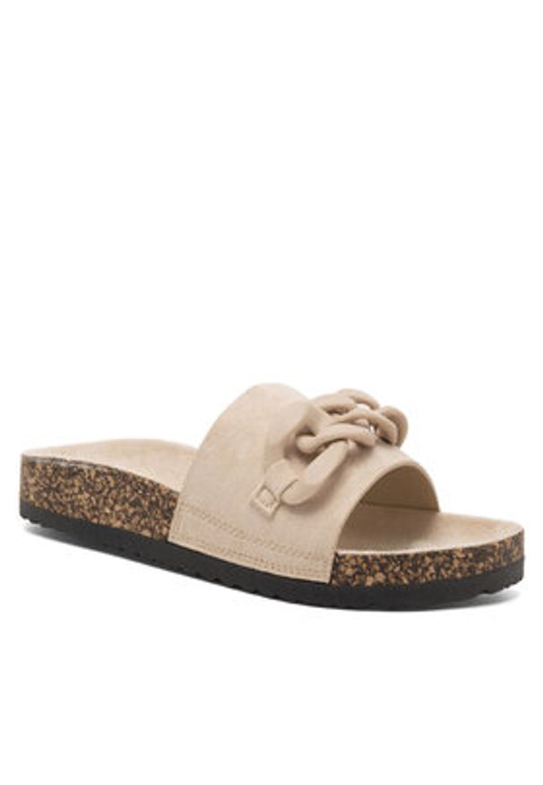 DeeZee Klapki WSLS19-20 Beżowy. Kolor: beżowy. Materiał: materiał