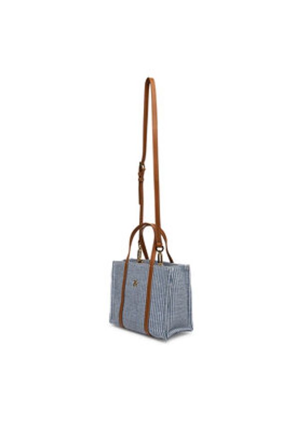 TOMMY HILFIGER - Tommy Hilfiger Torebka Th Premium Beach Le Mini Tote AW0AW17208 Niebieski. Kolor: niebieski