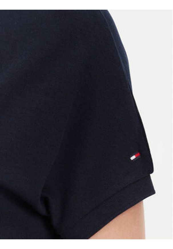 TOMMY HILFIGER - Tommy Hilfiger Sukienka codzienna WW0WW44514 Granatowy Regular Fit. Okazja: na co dzień. Kolor: niebieski. Materiał: bawełna. Typ sukienki: proste. Styl: casual