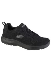 skechers - Buty do chodzenia męskie, Skechers Flex Advantage 4.0 - Handor. Kolor: czarny. Sport: turystyka piesza