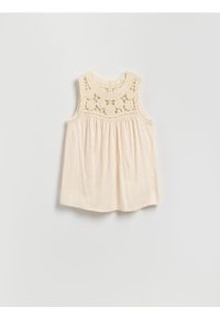 Reserved - Bluzka z modalem - złamana biel. Materiał: bawełna #1