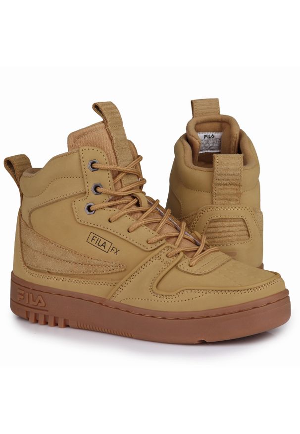 Buty męskie zimowe Fila FXVENTUNO O MID. Kolor: żółty. Sezon: zima. Sport: turystyka piesza