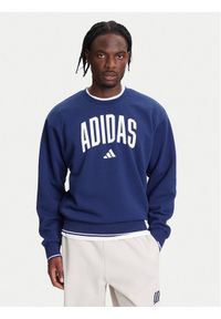 Adidas - adidas Bluza Collegiate JM1734 Niebieski Regular Fit. Kolor: niebieski. Materiał: bawełna