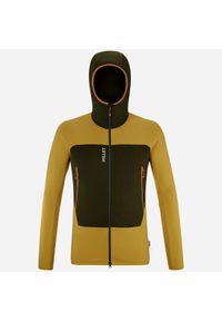 Millet - Kurtka polarowa męska MILLET M Fusion Grid Hoodie Żółty. Kolor: żółty. Materiał: polar