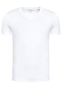 Jack & Jones Komplet t-shirtów Basic 12133914 Biały Regular Fit. Kolor: biały. Materiał: bawełna #5