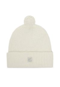 Calvin Klein Czapka Emblem Brushed LV04D8067G Écru. Materiał: materiał, poliamid