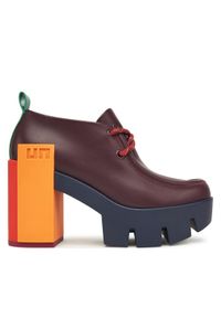 United Nude Półbuty Grip Moc Mid 1095792416 Bordowy. Kolor: czerwony. Materiał: skóra