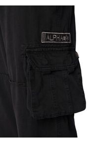 Alpha Industries Spodnie materiałowe Jet 101212 Czarny Straight Fit. Kolor: czarny. Materiał: bawełna #4