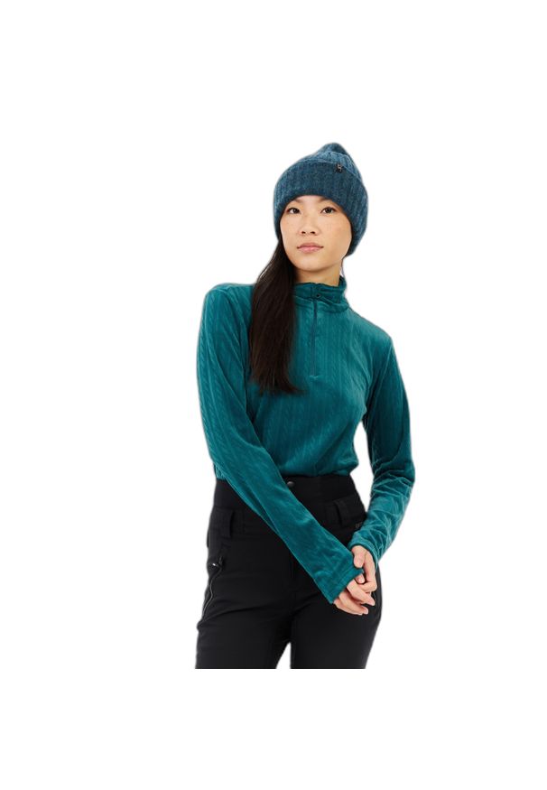 Damski polar 1/4 zip Protest Gail. Kolor: niebieski. Materiał: polar. Sezon: zima