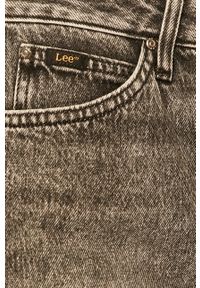 Lee - Szorty jeansowe. Okazja: na co dzień. Kolor: szary. Materiał: jeans. Wzór: gładki. Styl: casual #5