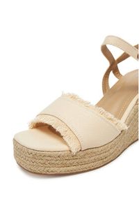 DeeZee Espadryle E0822-4A Beżowy. Kolor: beżowy. Materiał: materiał #5