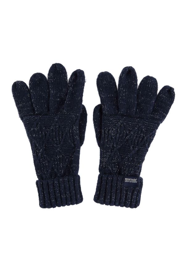Regatta - Rękawiczki Zimowe Damskie. Kolor: niebieski. Sezon: zima. Sport: turystyka piesza