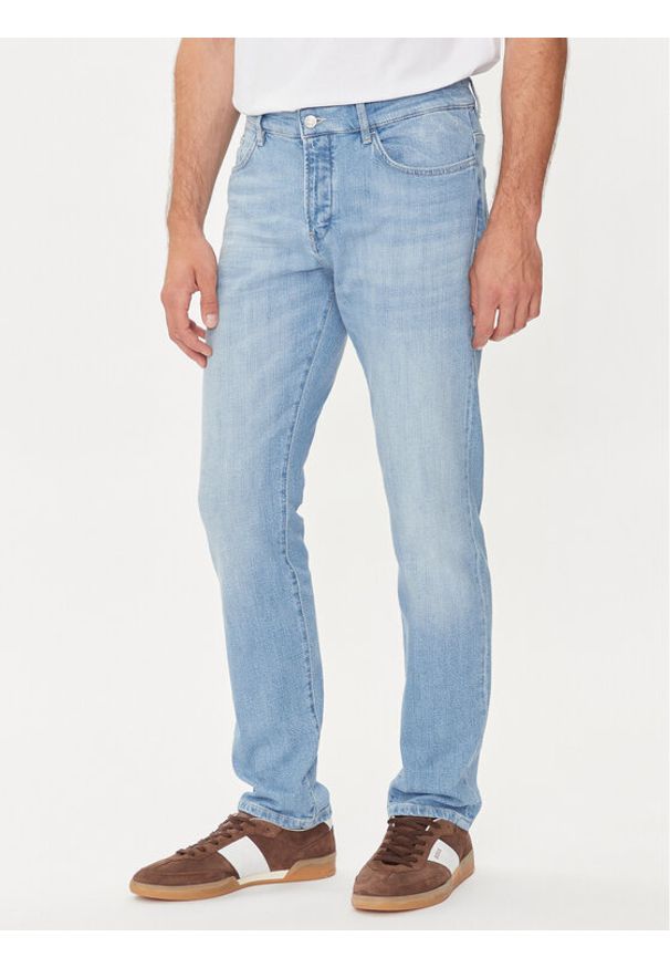 BOSS Jeansy Delaware3-1-Bf 50513692 Niebieski Slim Fit. Kolor: niebieski