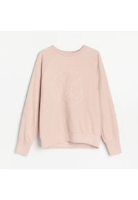 Reserved - Bluza z bawełny organicznej - Różowy. Kolor: różowy. Materiał: bawełna #1