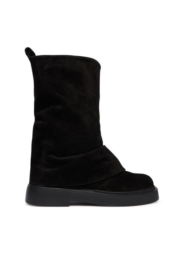 Bronx Botki Harl-Eyy 47648-OC Czarny. Kolor: czarny. Materiał: zamsz, skóra