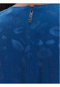 Hugo - HUGO Sukienka codzienna Kaminna 50504499 Niebieski Regular Fit. Okazja: na co dzień. Kolor: niebieski. Materiał: wiskoza. Typ sukienki: proste. Styl: casual #3