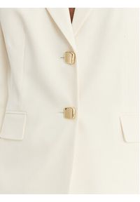 Hugo - HUGO Marynarka Asmalla 50561450 Écru Regular Fit. Kolor: kremowy. Materiał: syntetyk #6