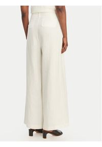 Eleh Spodnie palazzo SS260318 Biały Wide Leg. Kolor: biały. Materiał: len #5