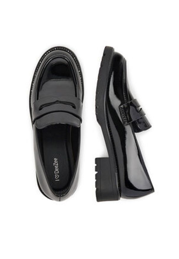 DeeZee Lordsy LZ24-05 Czarny. Kolor: czarny. Materiał: skóra