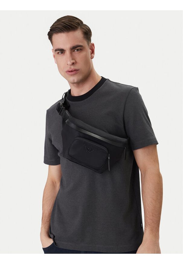 Emporio Armani Nerka EM001805 AF13454 UC001 Czarny. Kolor: czarny. Materiał: skóra