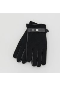 Reserved - Wełniane rękawiczki - Szary. Kolor: szary. Materiał: wełna #1