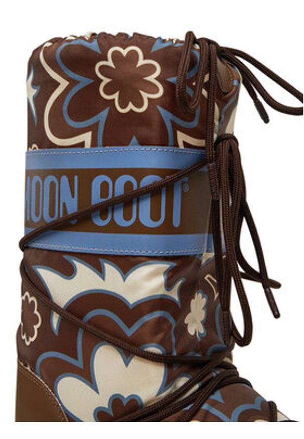 Moon Boot Śniegowce Mb Icon Flower 80D1402940 Brązowy. Kolor: brązowy. Materiał: materiał