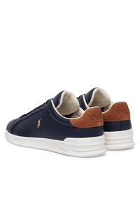Polo Ralph Lauren Sneakersy Heritage Court II 809P07159002 Granatowy. Kolor: niebieski. Materiał: skóra #4