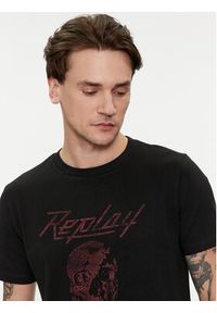 Replay T-Shirt M6761.000.23608P Czarny Regular Fit. Kolor: czarny. Materiał: bawełna #3