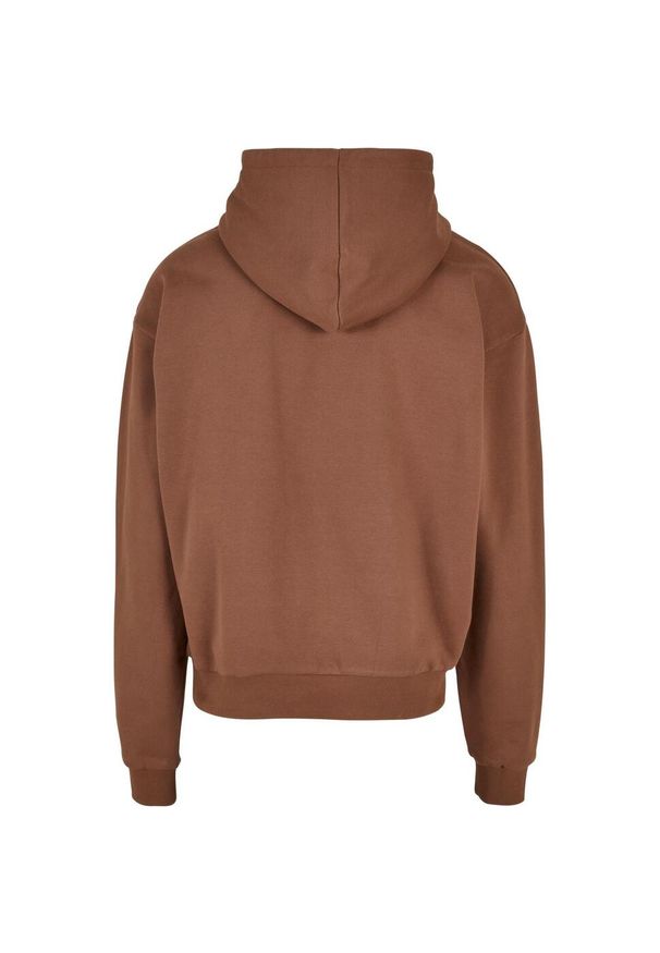 BUILD YOUR BRAND - Bawełniana Bluza Z Kapturem Dla Dorosłych Unisex Ultra Heavyweight Boxy Hoodie. Typ kołnierza: kaptur. Kolor: brązowy. Materiał: bawełna
