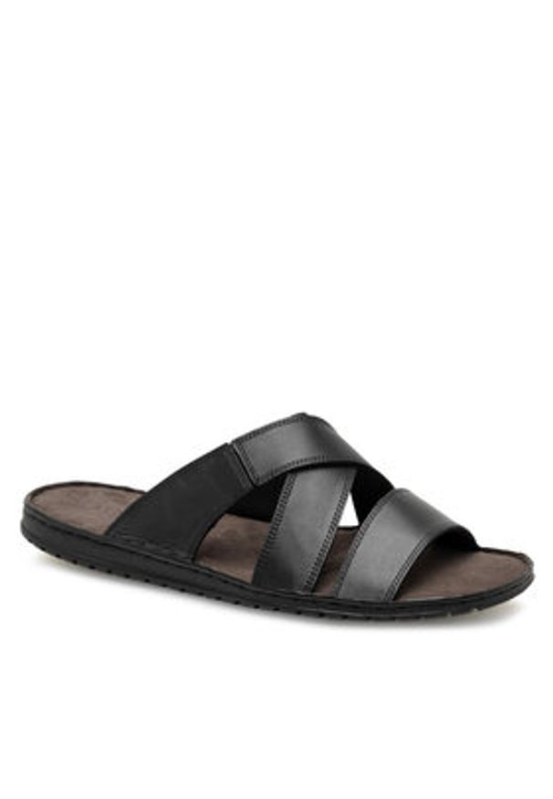 Lasocki Klapki BLOMEN-05 MI25 Czarny. Kolor: czarny. Materiał: skóra